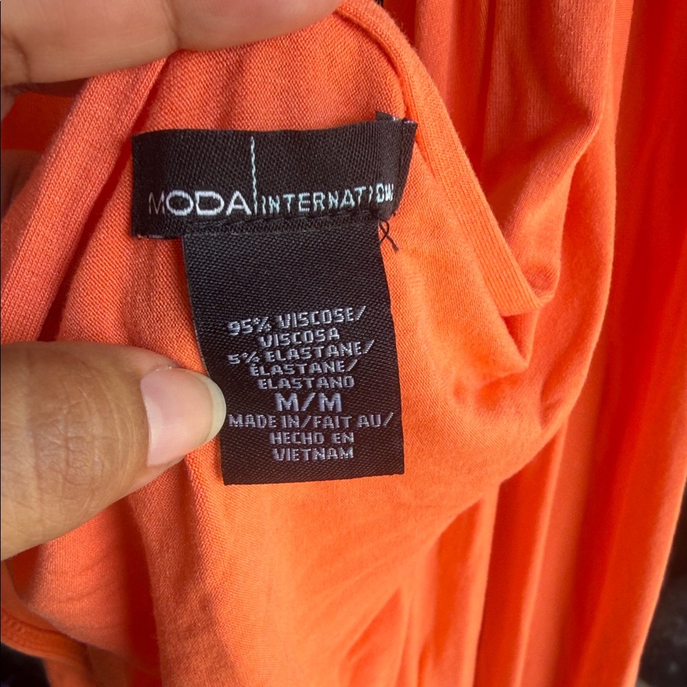Moda International Tangerine Apparel